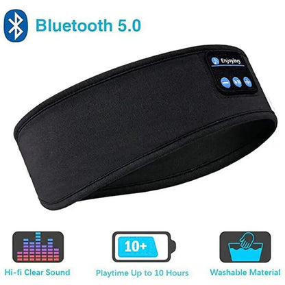 Bluetooth Sleep Headband – Wireless Headphones, Built-In Speakers, Comfortable Fabric, 10-Hour Battery Life